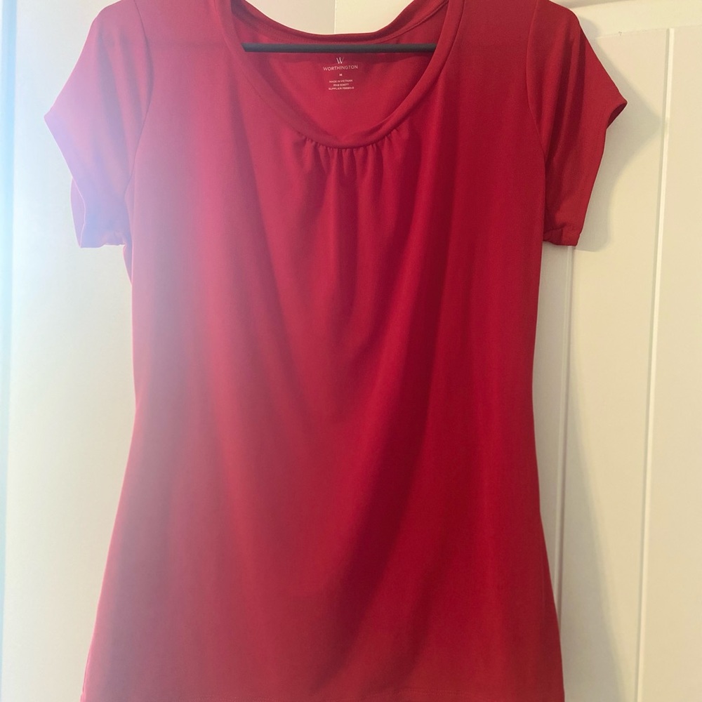 Red blouse